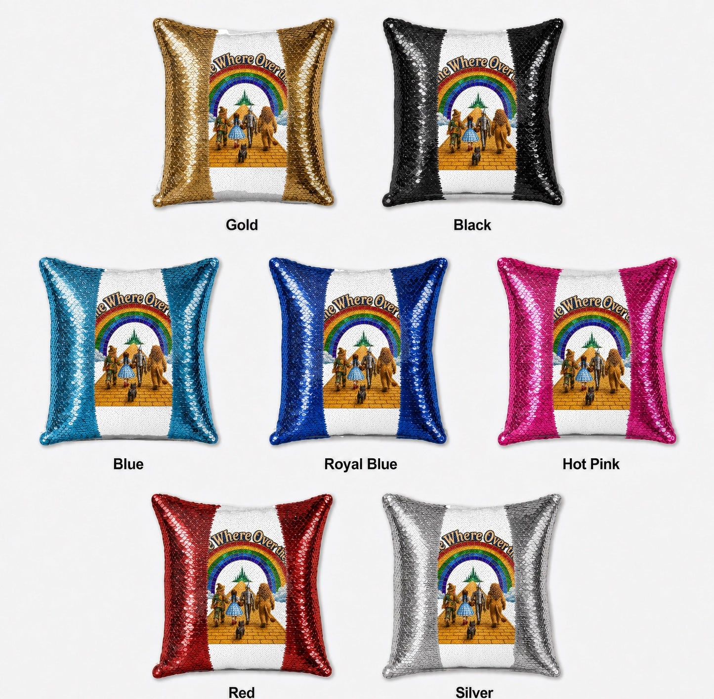 CSSA26 Sequin Pillow color choices