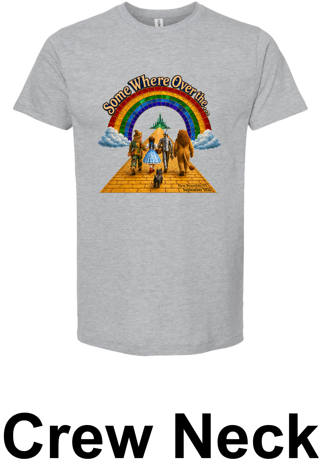 CSSA26 design on grey crew neck T-shirt