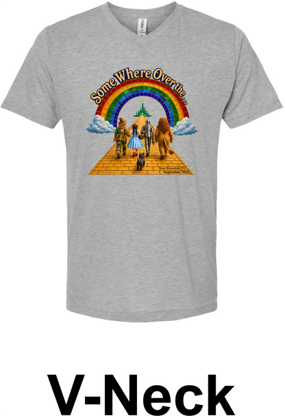 CSSA26 design on grey V-neck T-shirt