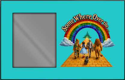 CSSA26 Picture Frame - Landscape - Bright Turquoise