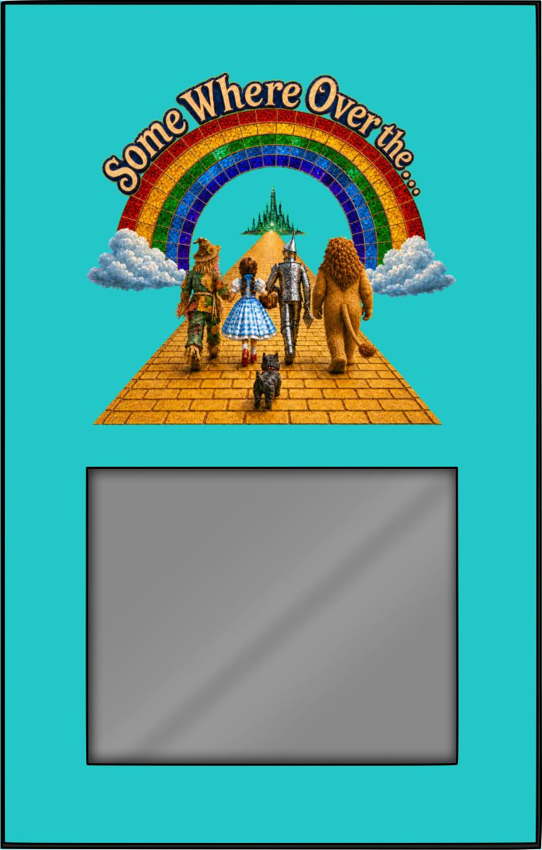 CSSA26 Picture Frame - Portrait - Bright Turquoise
